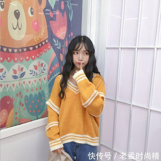 衣女 宽松套头毛衣髦显瘦,穿出你想要的美感与优雅,做冬日的气质女神