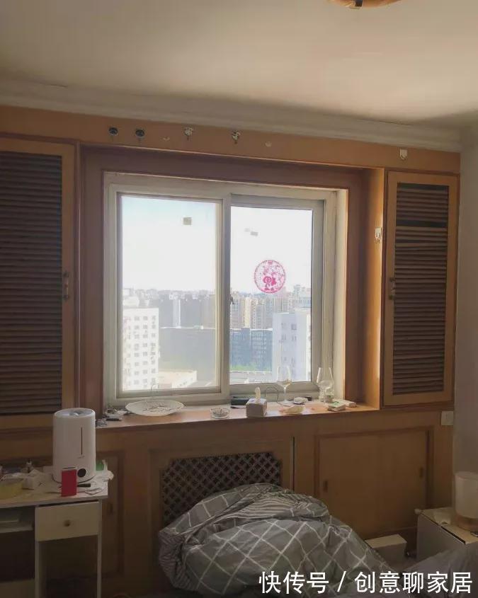玄关|套内46㎡老破小，面积虽然不大，却挤出两室一厅，不仅好看还省钱