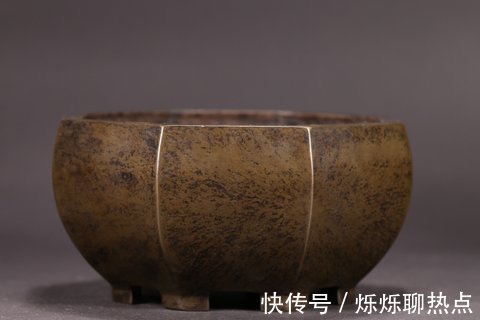 香炉$旧藏,铜菱形香炉