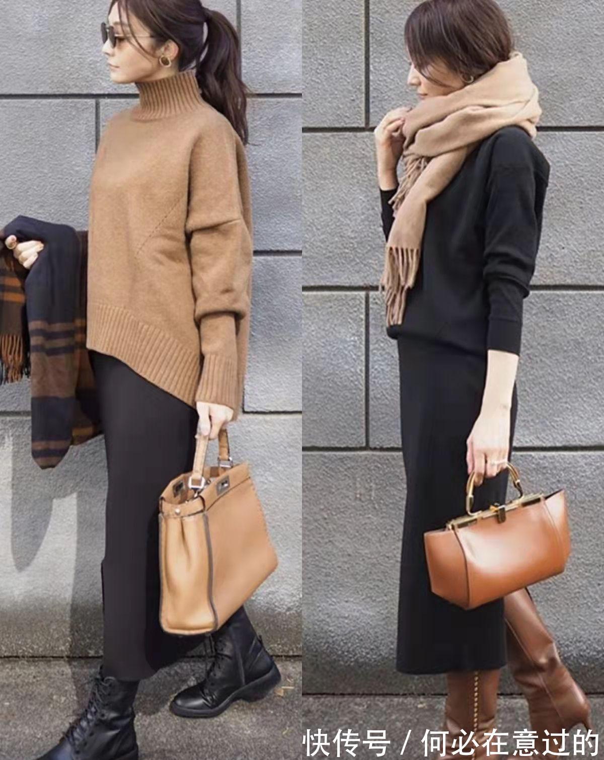 冬季 冬季穿衣只用黑白灰驼基础款,却赢得优雅时尚,她是如何做到的?