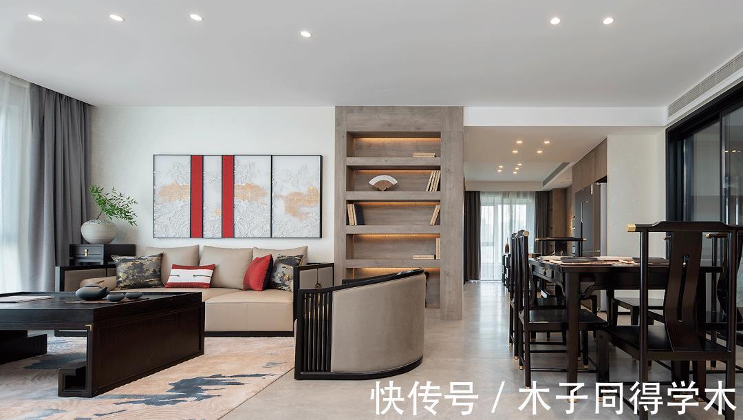 中式|140㎡典雅新中式风,饱含文化底蕴,让新家充满了归属感!
