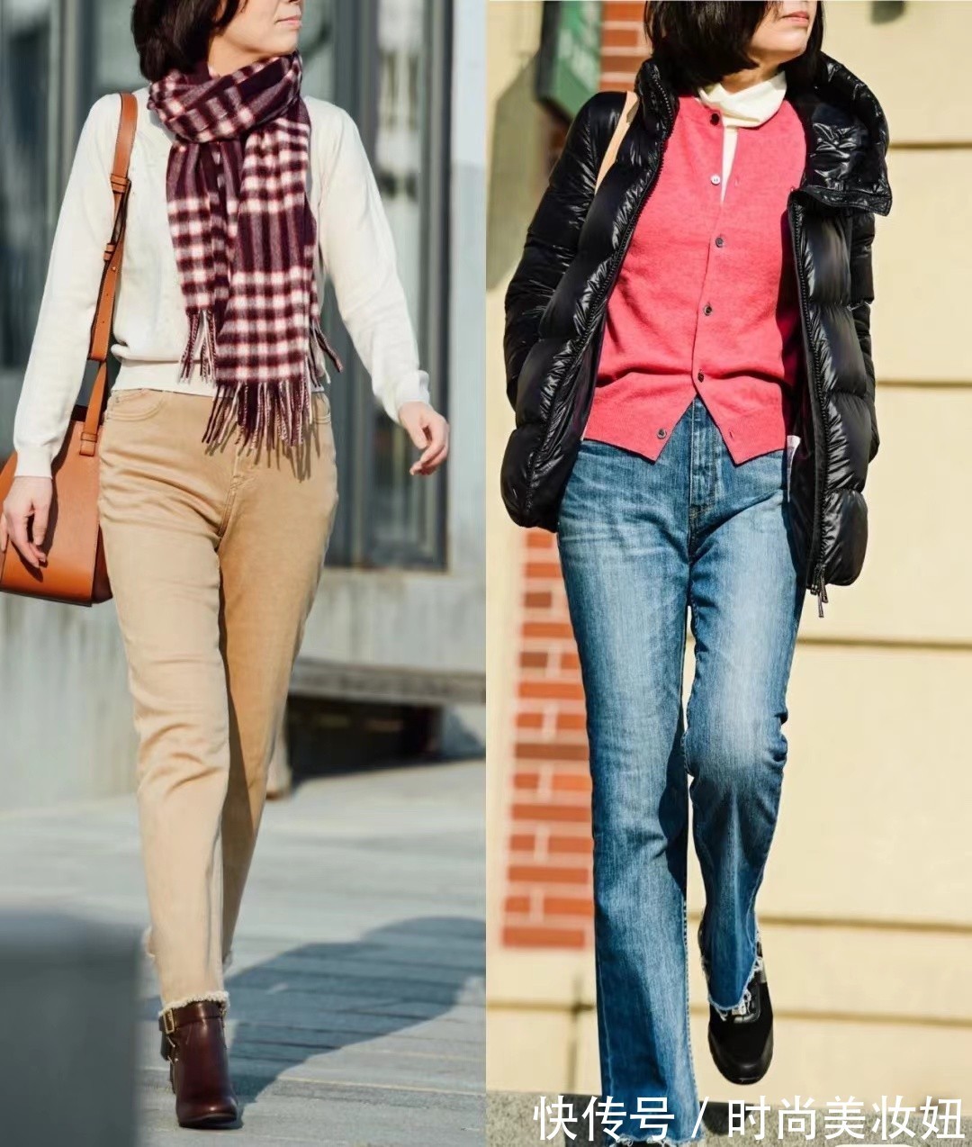 紧身裤|50岁的女人,针织衫少搭碎花裙,搭配西装裤、牛仔裤更洋气