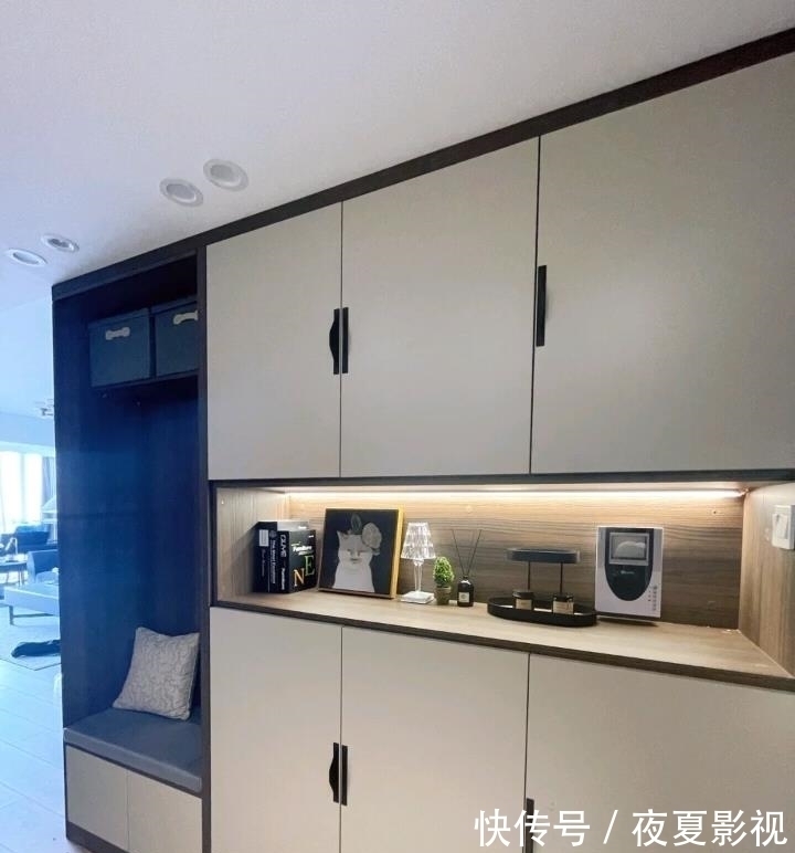 新家|年轻小夫妻83㎡新家,典型的一体化设计,越简单,越舒适