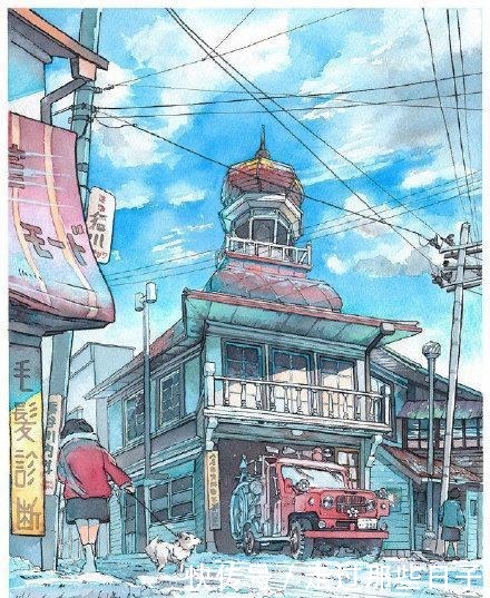 《你的名字》手绘画面,这些美到窒息的场景原来都是他画的