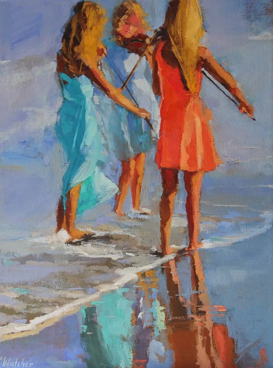 笔力独到,气势如虹,看看这二位的油画