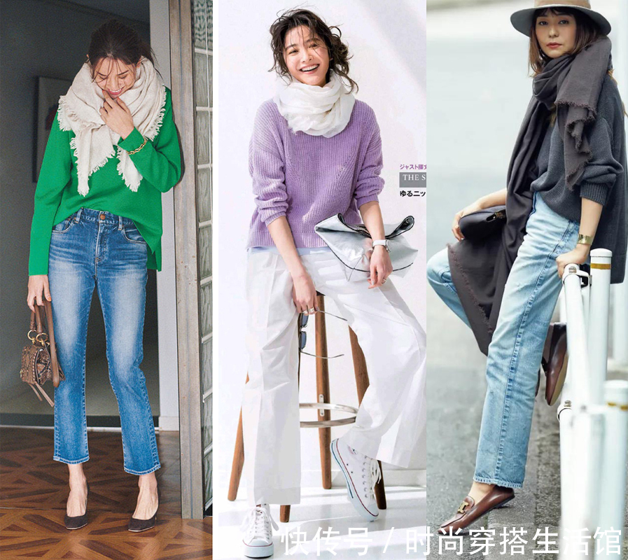 西装裤|毛衣下面搭什么??记住这“4个搭配法则”,时髦保暖还显气质