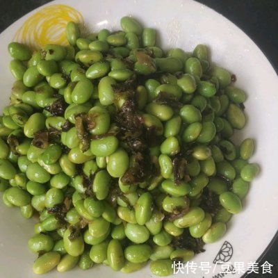 吃光|今天我吃光5碗饭的秘诀是快菜#糟菜炒毛豆仁...