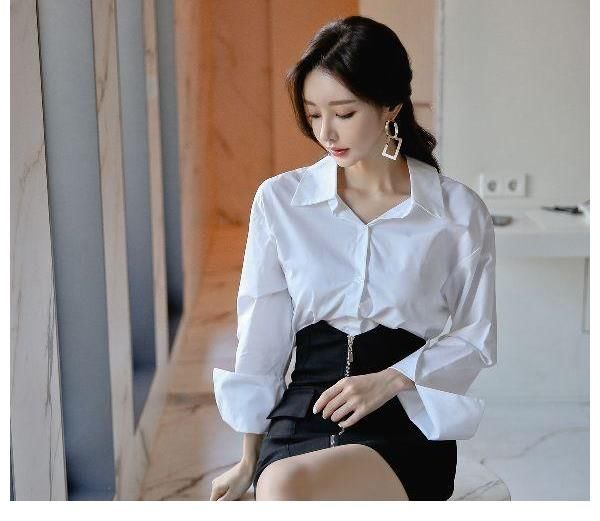 孙允珠|女神孙允珠高清时尚搭配（225）：简约纯白初雪飘仙淡雅包臀裙