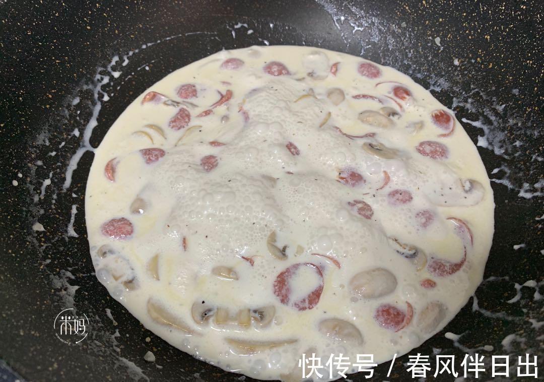 好吃|西餐厅卖48元的蘑菇意面,在家也能做,简单3步搞定,味道超好吃