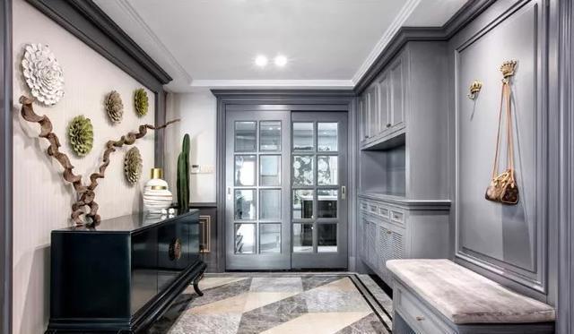 玄关柜|玄关这样设计，1㎡能当5㎡用，每天进门都会被美到！