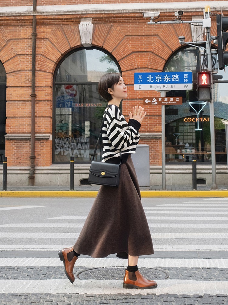 时髦|见过世面的女人穿搭分享,入冬选这4种裙子,遮肉显瘦还百搭