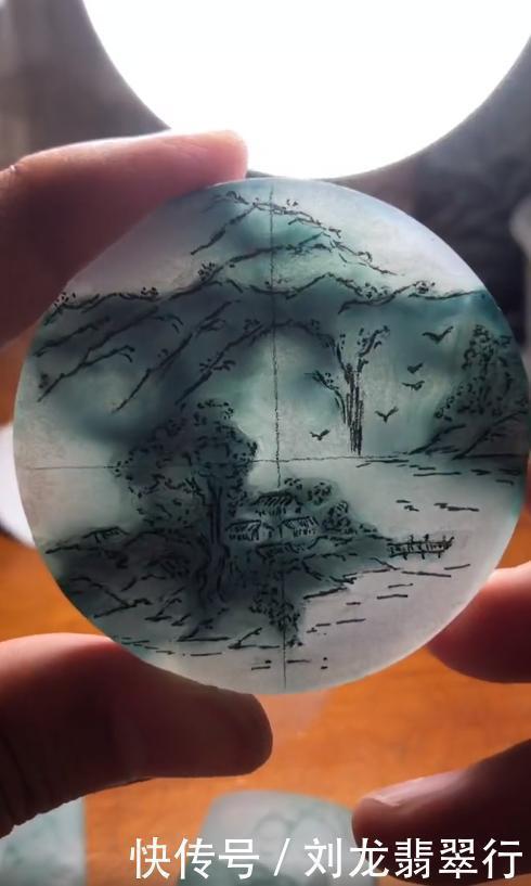 手镯&一块兰花呆板的手镯心,定制一幅天然水墨画,最终力挽狂澜!