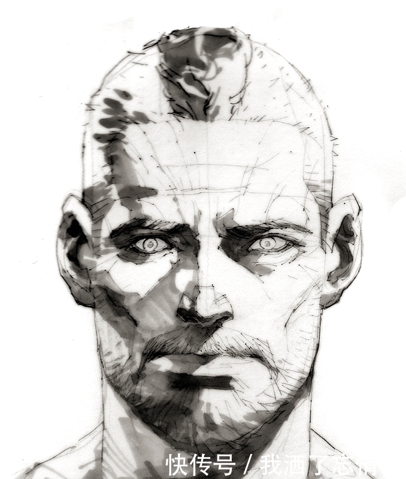 超酷素描漫画线稿上色后霸气无比，反差尽如此强烈！