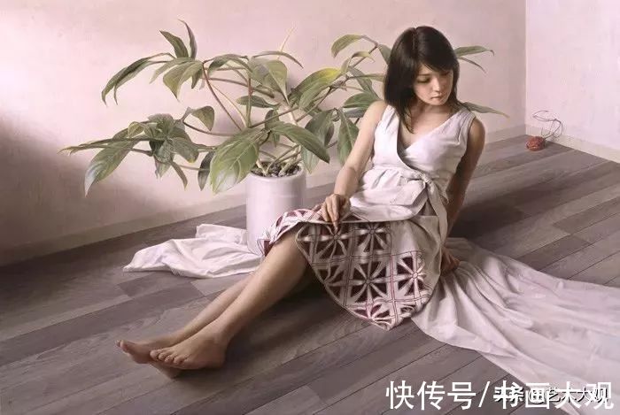 李贵君#日本现代女性肖像绘画——新生代具象画家塩谷亮人物油画作品欣赏