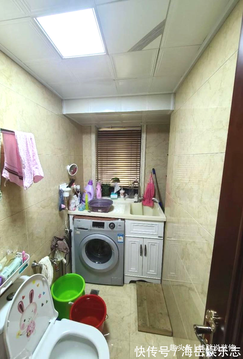 吊顶|参观110㎡三居室,瓷砖上墙配大理石线条,装修简洁却高级感十足