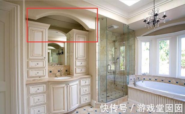 卫生间|洗漱台上方还可以这样打柜?做个弧形顶,懂行的一看就说好!