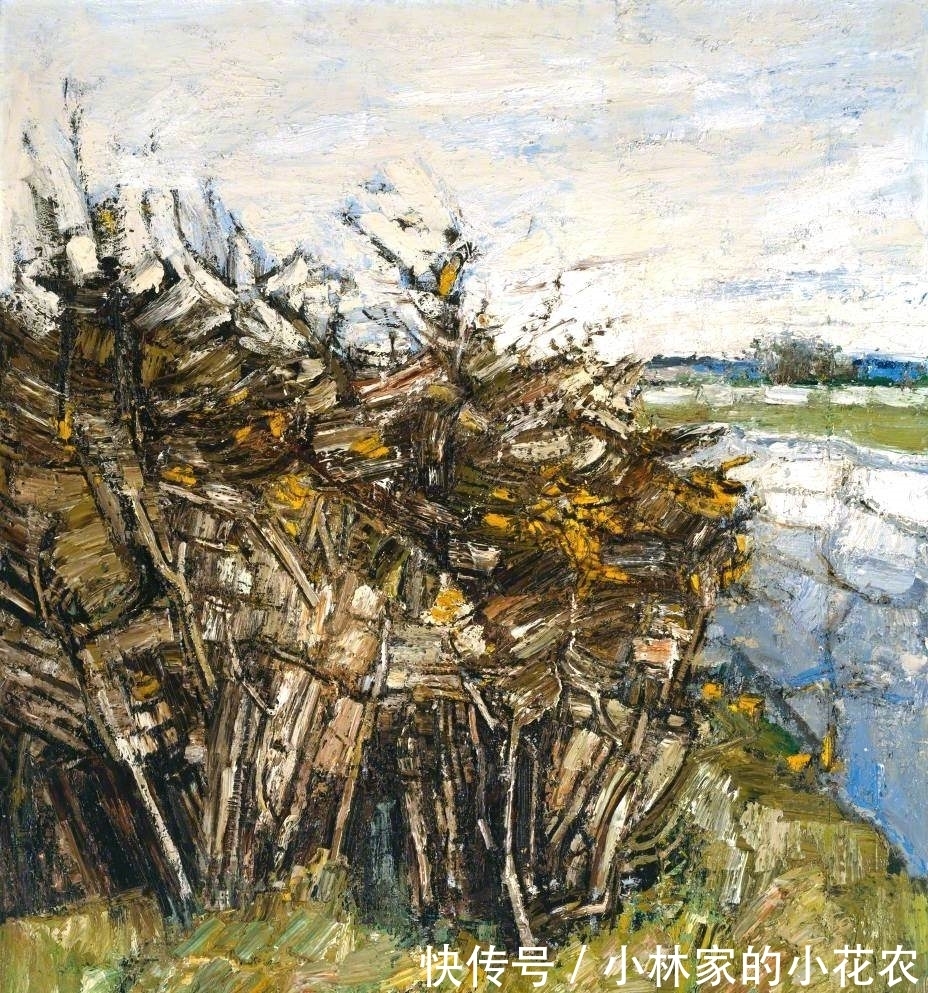 笔触|油画风景：从具象主义到抽象主义，这位画家都能自由切换