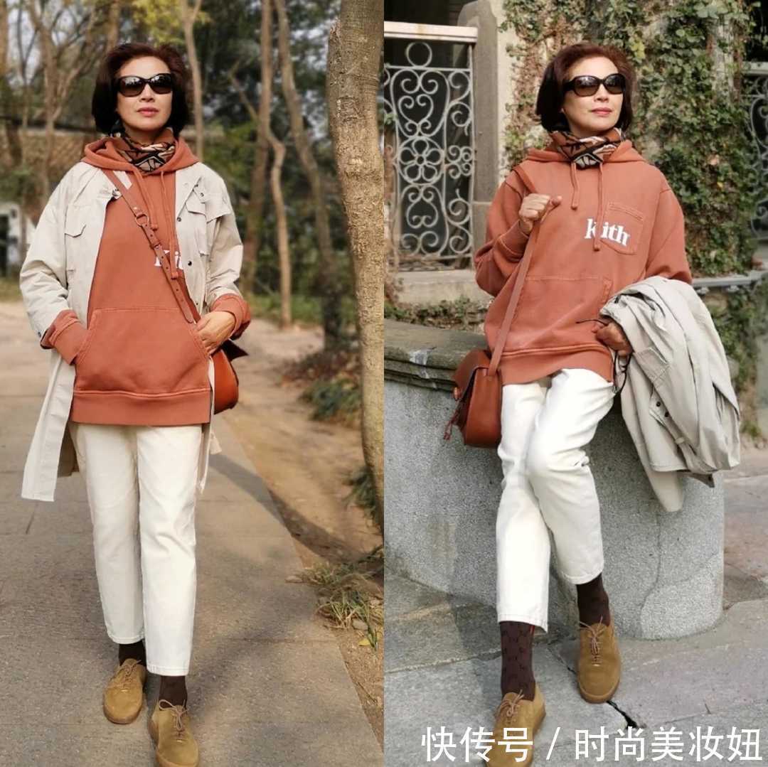 浅色系 这才是最真实的60岁穿搭,不扮嫩、不做作,简洁大气又舒适