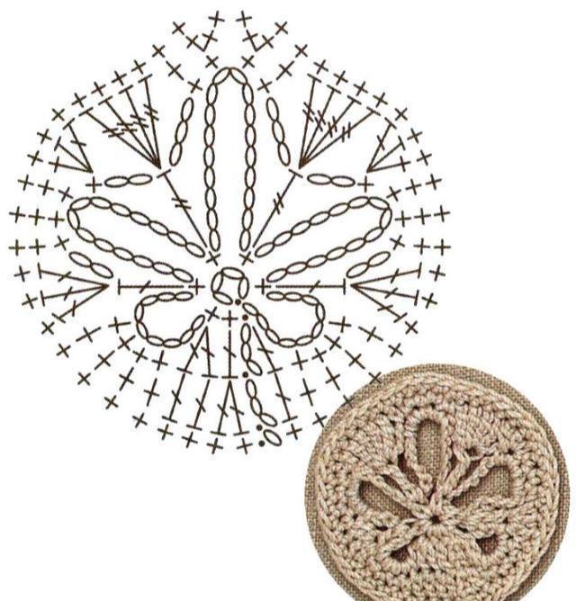 55款钩编平面花片图解,各个形状都有,以后钩什么都可以!收藏