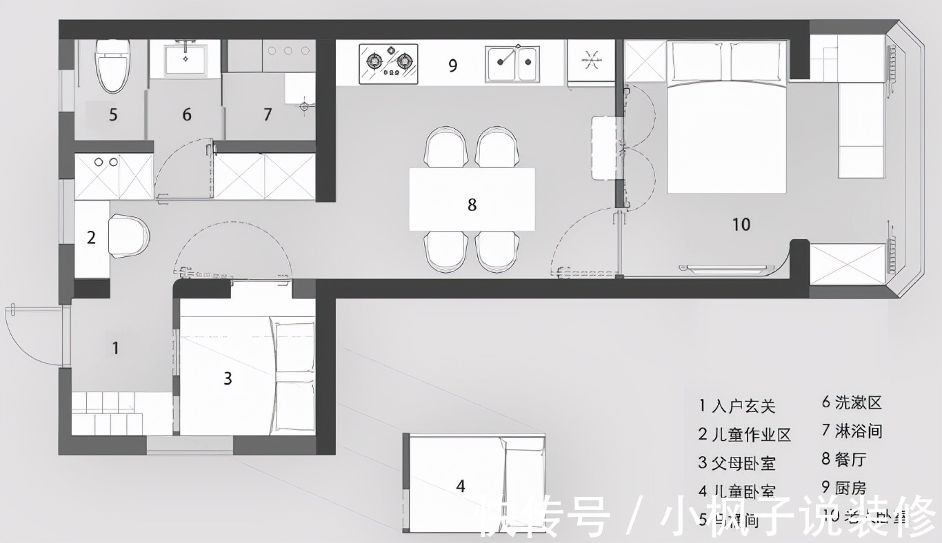 户型|这才叫“蜗居”，34㎡住下一家五口，改造后变得应有尽有