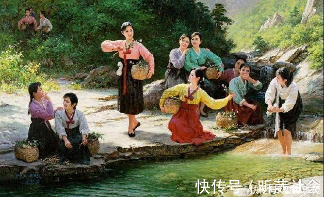 芭蕾舞者&从朝鲜精美油画,欣赏美丽的朝鲜姑娘