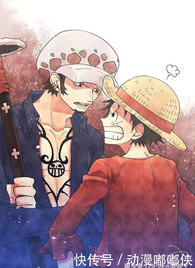 再现|海贼王:三大船长壁纸分享,经典贴脸再现,基德嫉妒罗路有东西吃