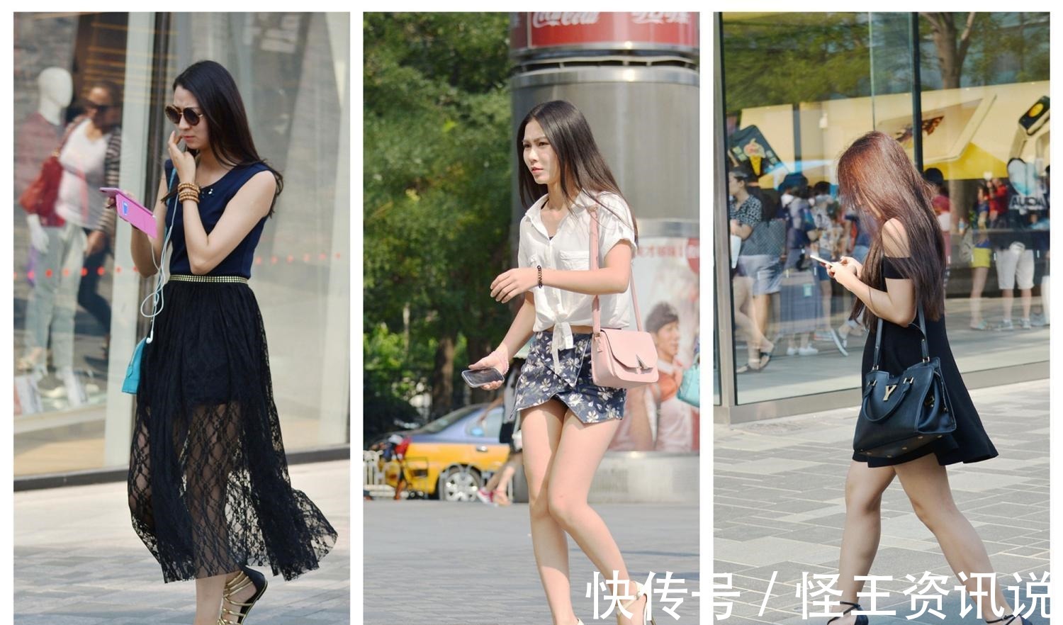 时髦|街拍 时髦的长发美女们, 她们的搭配更是成熟妩媚!