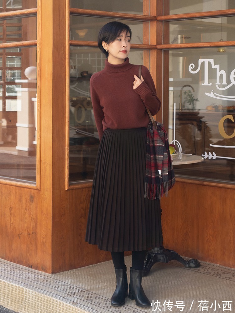 格纹 好身材都是靠穿出来的,今冬先买这4条半身裙,配毛衣优雅又高级