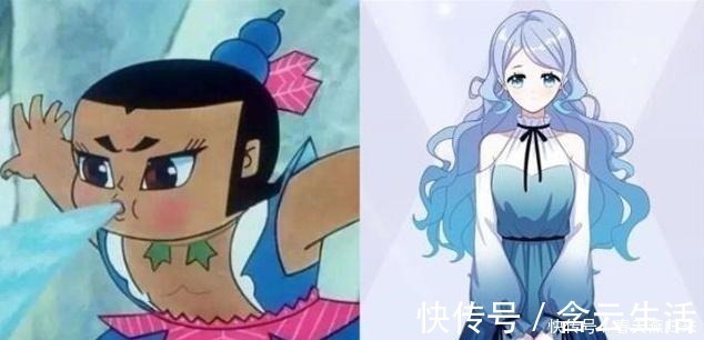 金克斯|葫芦娃七兄弟变身“美少女”,三娃变邻家小妹,七娃变不良少女