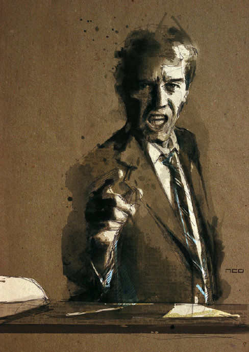 插画师!法国插画师卡昂作品形式自由色彩和线条的结合给人深刻的视觉感受