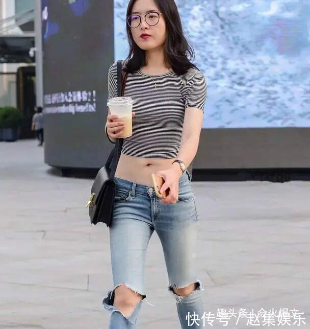 高跟鞋|要个性还是选“破洞裤”，时髦又显瘦，轻松穿出高级感！