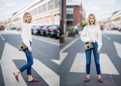 开春换季潮搭：针织衫＋牛仔裤，穿着舒适又好看，时髦的人都在穿