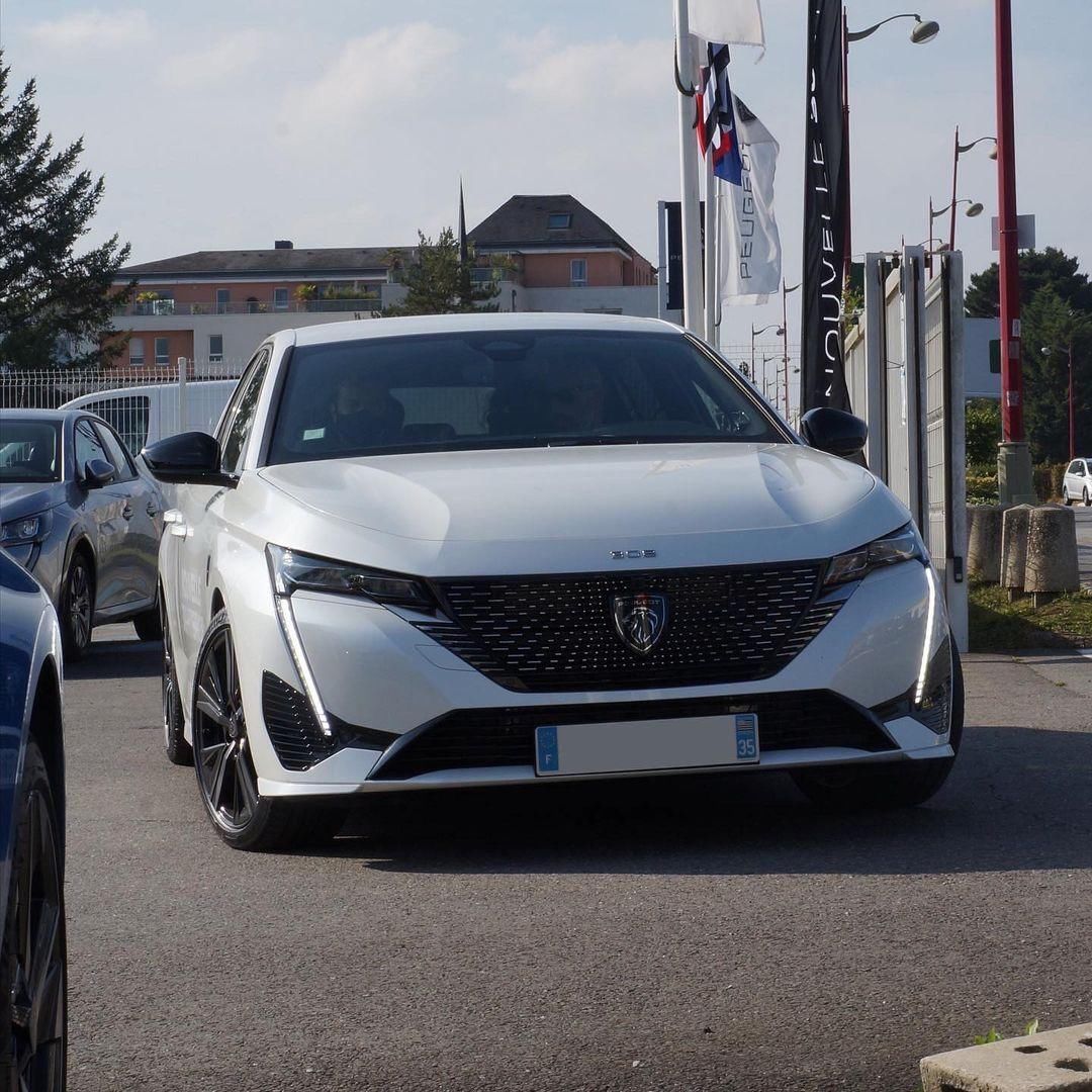 靠脸吃饭 无疑了 全新标致308海外街拍 颜值真高 乐惠车