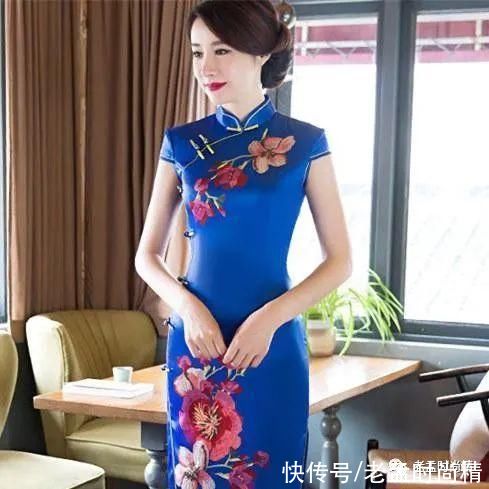 穿上唯美旗袍裙，使你身材展现天生丽质，完美无缺