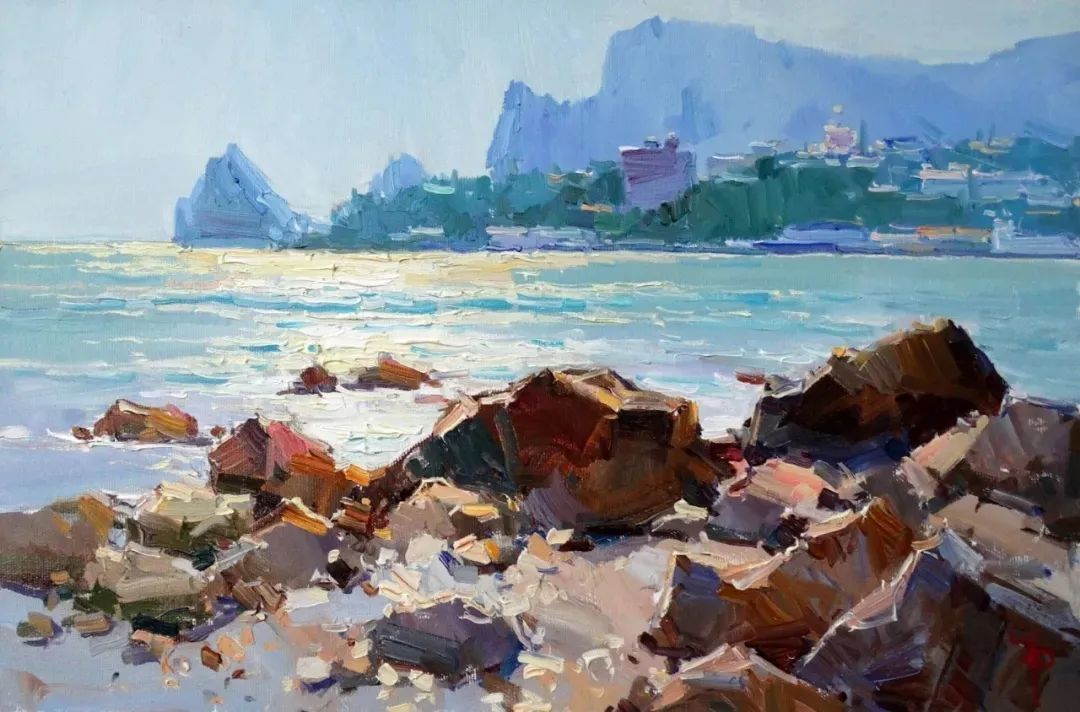 露台&不起眼的房子、简单的露台、普通的小路 他都画得如此出彩!