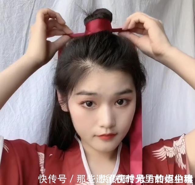 皮筋处 古代发型简单的梳发,学会这4种梳法,温柔优雅仙气十足