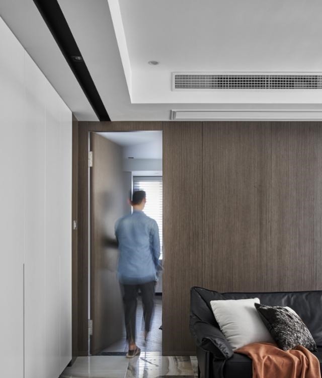 衣帽间|这是我见过最新潮的家,悬空电视墙,沙发墙、走廊极致利用,聪明!