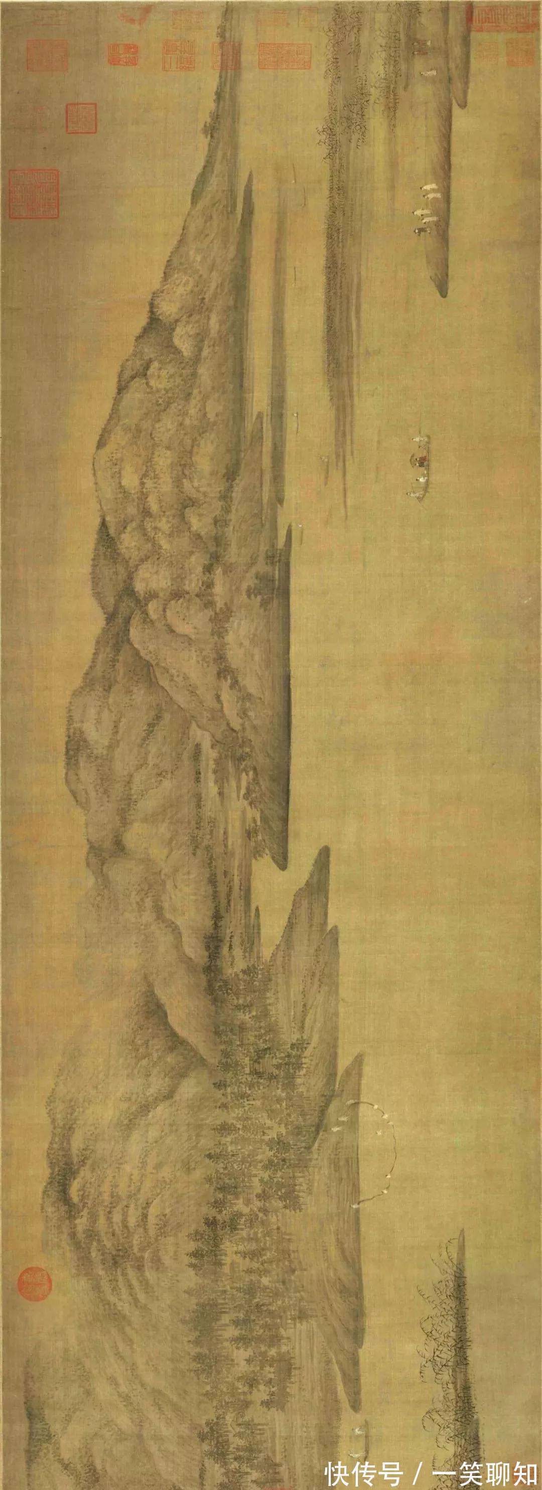 董源#新印象主义很牛?我国这位画家创造的类似画法比法国人早900多年