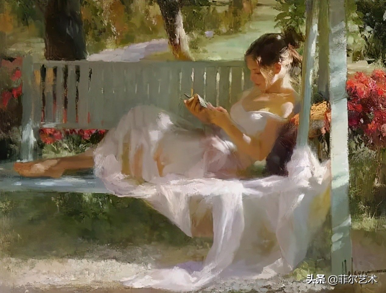 列维坦|俄罗斯艺术家油画中的美女,温婉知性的魅力女神