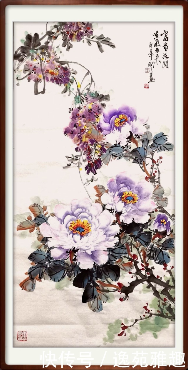 【画作欣赏】心中牡丹开,处处是暖阳,画家王润之作品欣赏