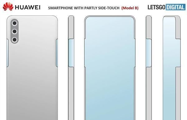 摩托罗拉Edge|机情烩华为发力无孔手机半瀑布屏专利曝光，设计相当惊艳