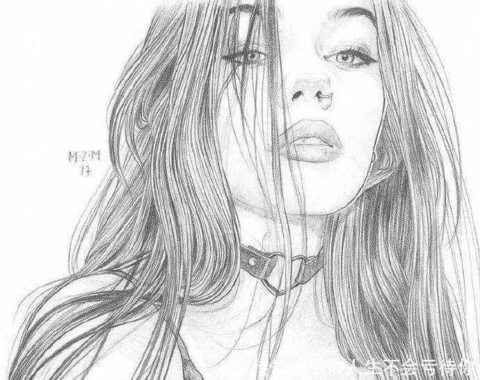 简洁的少女速写,灵动的美!