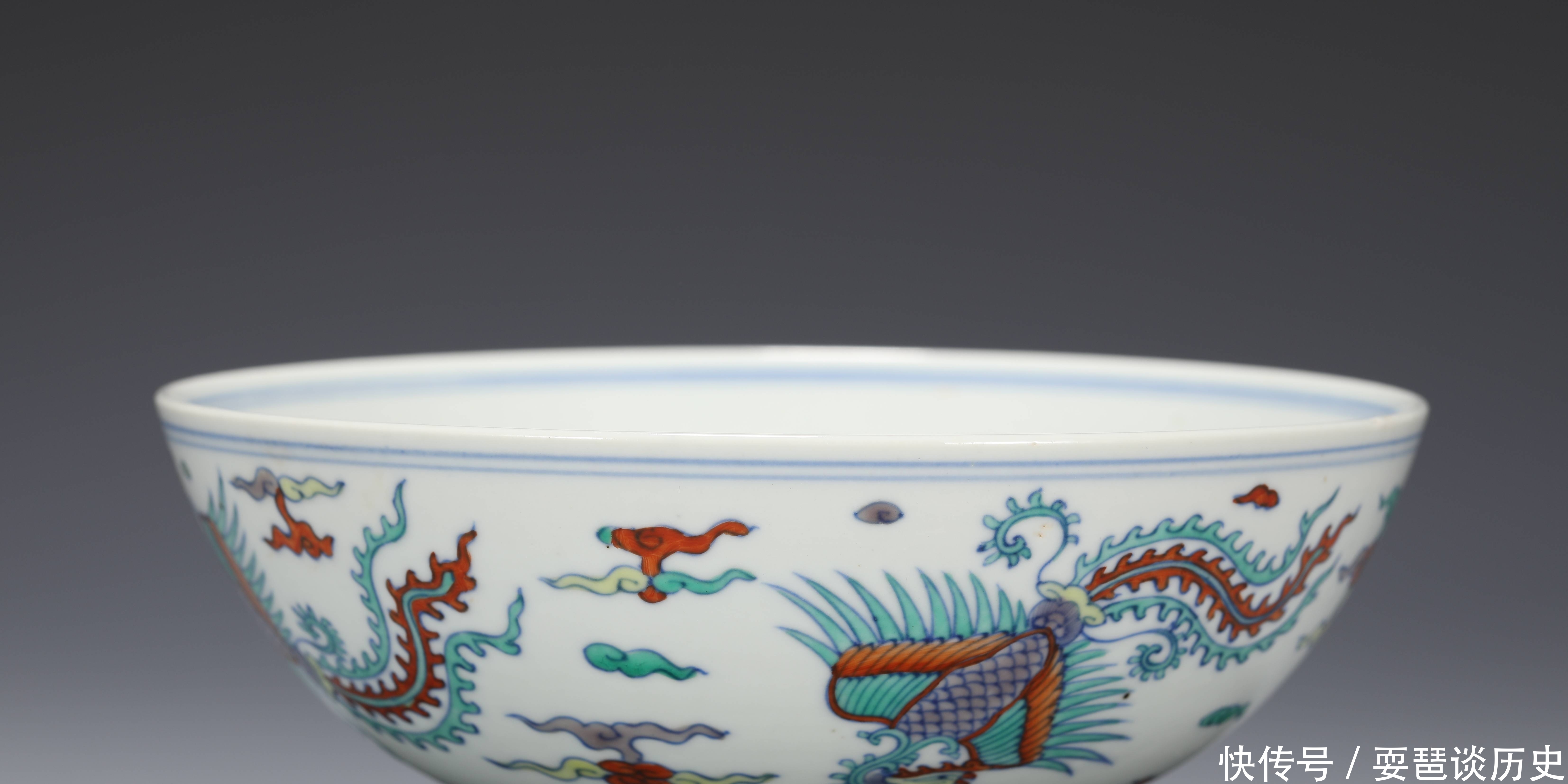 雍正|雍正 斗彩云凤纹大碗