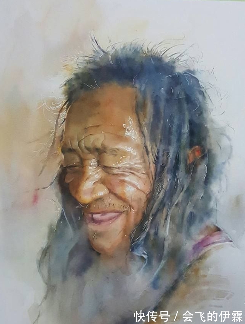 艺术家#菲律宾艺术家迪诺带有强烈艺术美感和视觉冲击的水彩画作