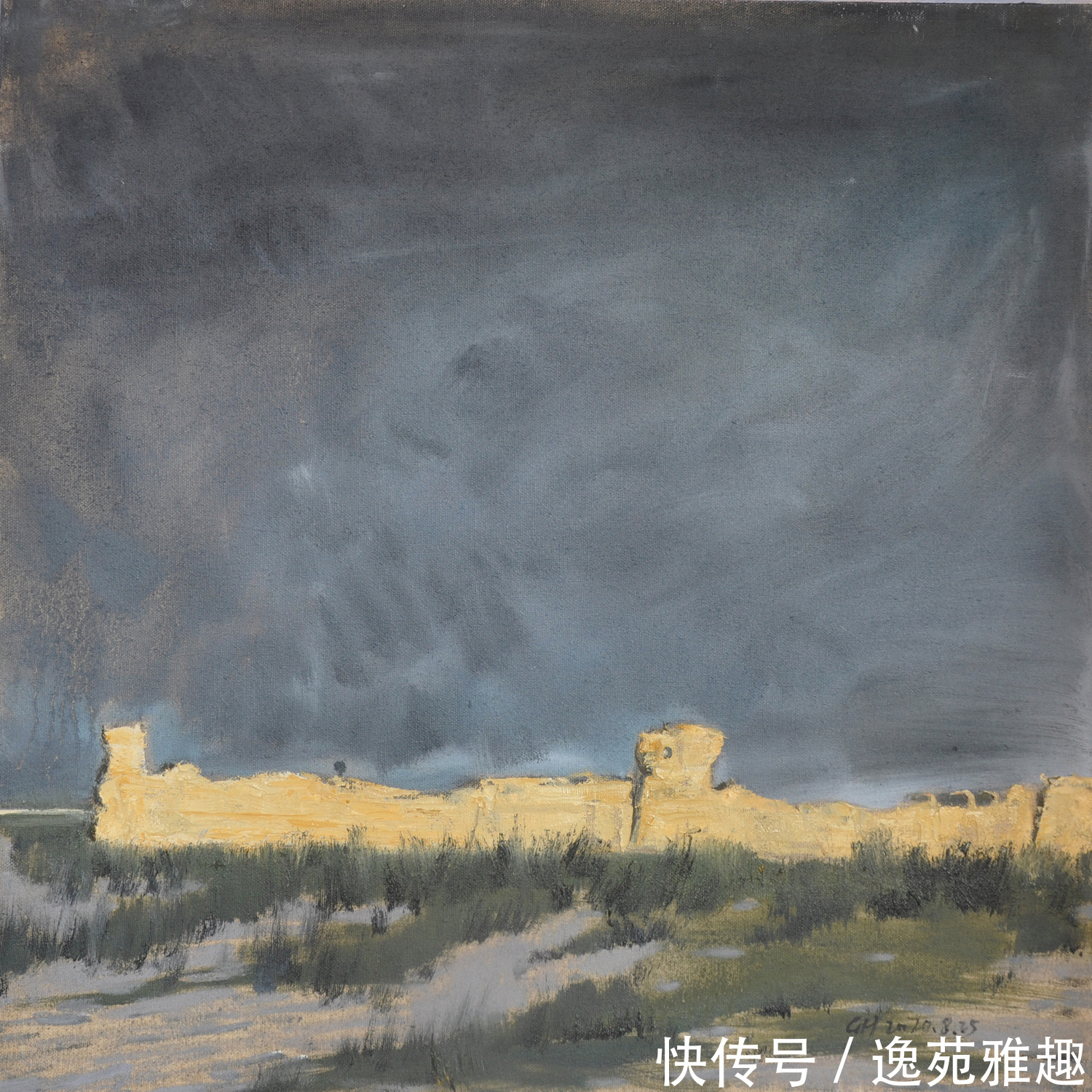 x60$「作品欣赏」心中有旷野,所画皆美景,油画艺术家殷国海作品欣赏