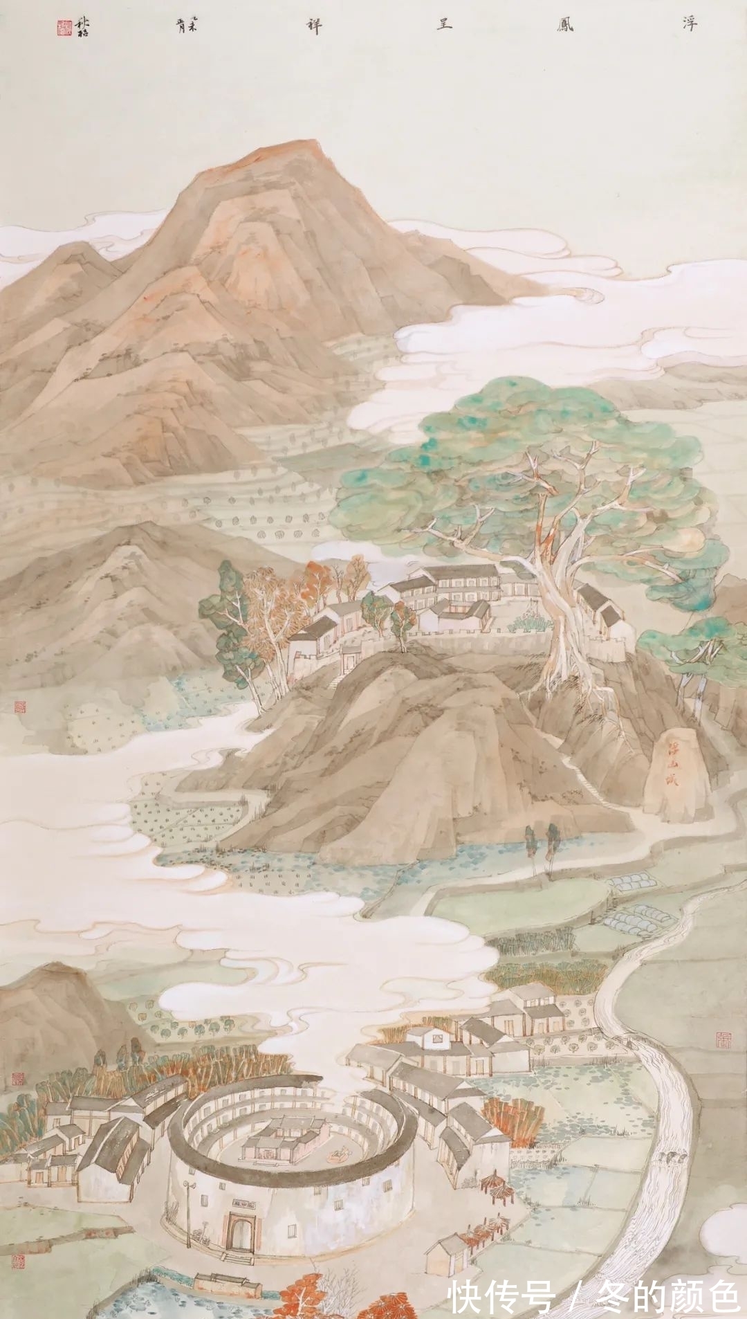 中国画!张秋桔|一段烟云