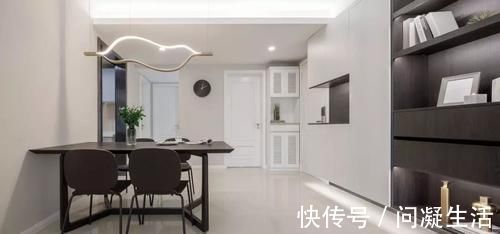 吊灯|120平现代简约风三居，通透大气的家居设计，超实用