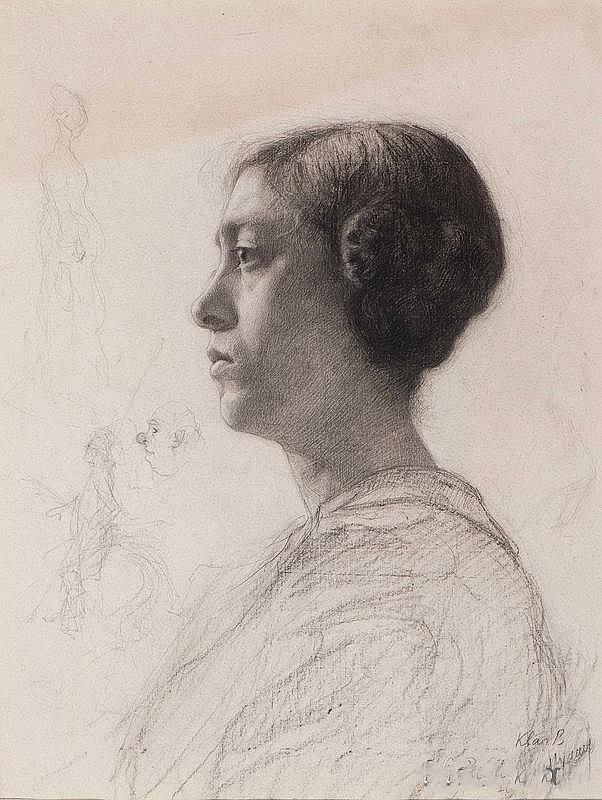 女人头像|荷兰现代主义的著名艺术家莱奥·格斯特尔——人物艺术作品