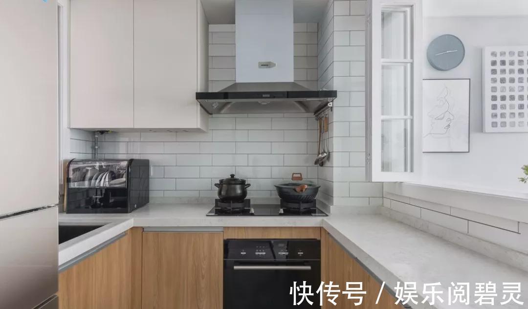 吧台|89㎡小三居,浪漫卡座餐厅和落地窗阳台吧台,没少让别人眼红!