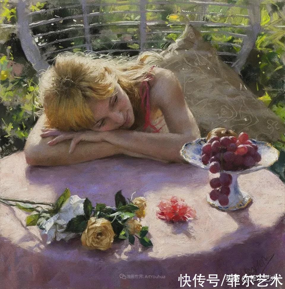 s婀娜多姿，美丽动人~西班牙画家维森特·罗梅罗·雷东多油画欣赏